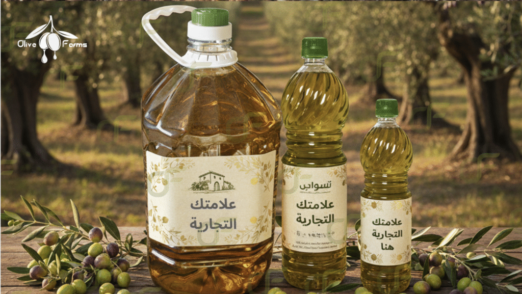 زيت الزيتون باسم علامتك التجارية