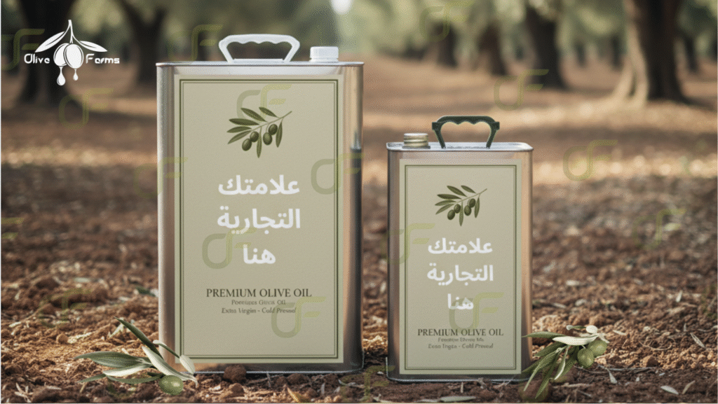 زيت الزيتون باسم علامتك التجارية