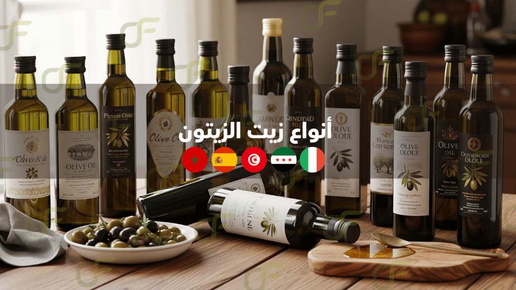 مقارنة أنواع زيت الزيتون العالمية